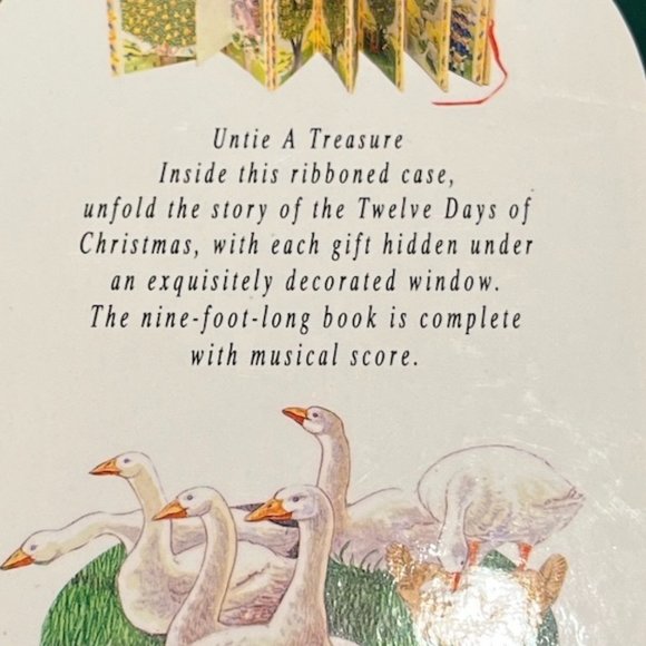 BOOK Twelve Days of Christmas Lift a Flap Hardcover Illustrated w/Musical Score - Picture 5 of 11